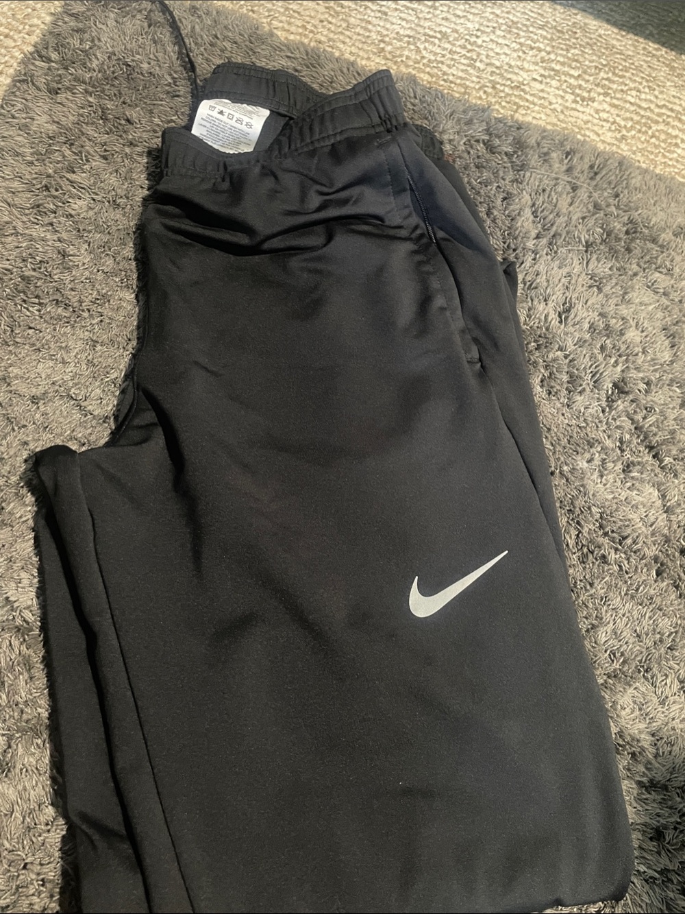 Nike Black Kids' Joggers with Reflective Swoosh